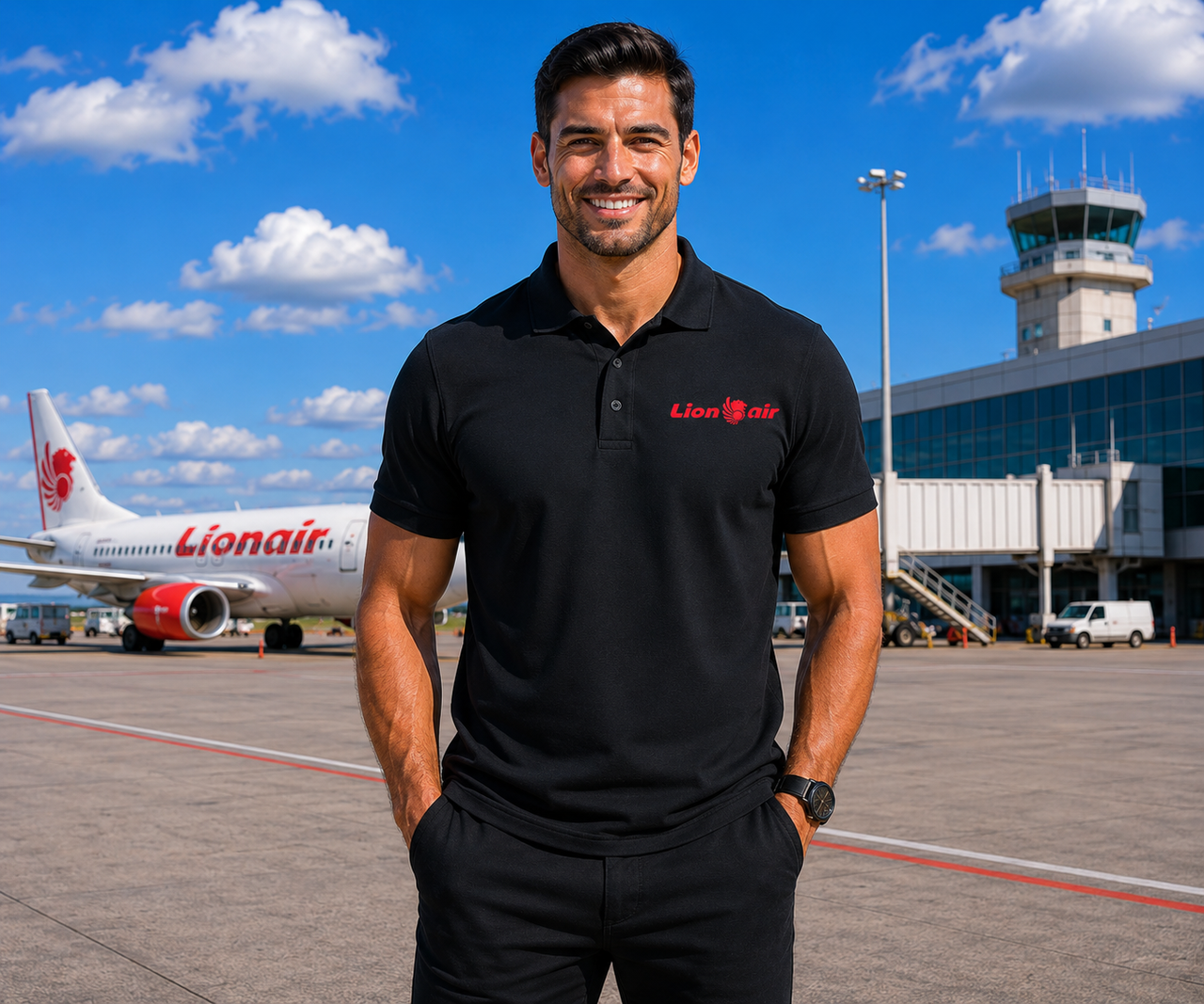 LION AIRLINES POLO T-SHIRT