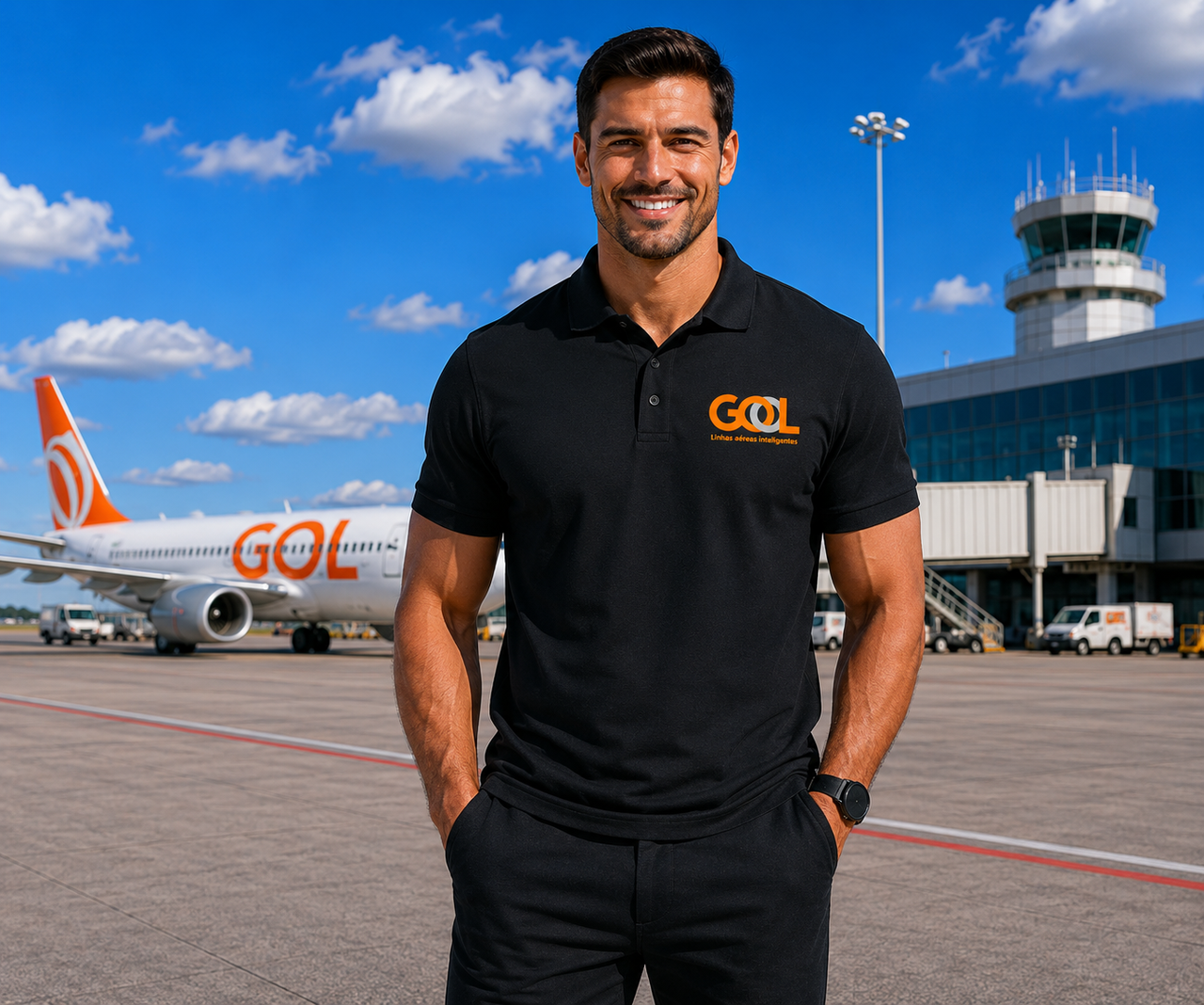 GOOL AIRLINES POLO T-SHIRT