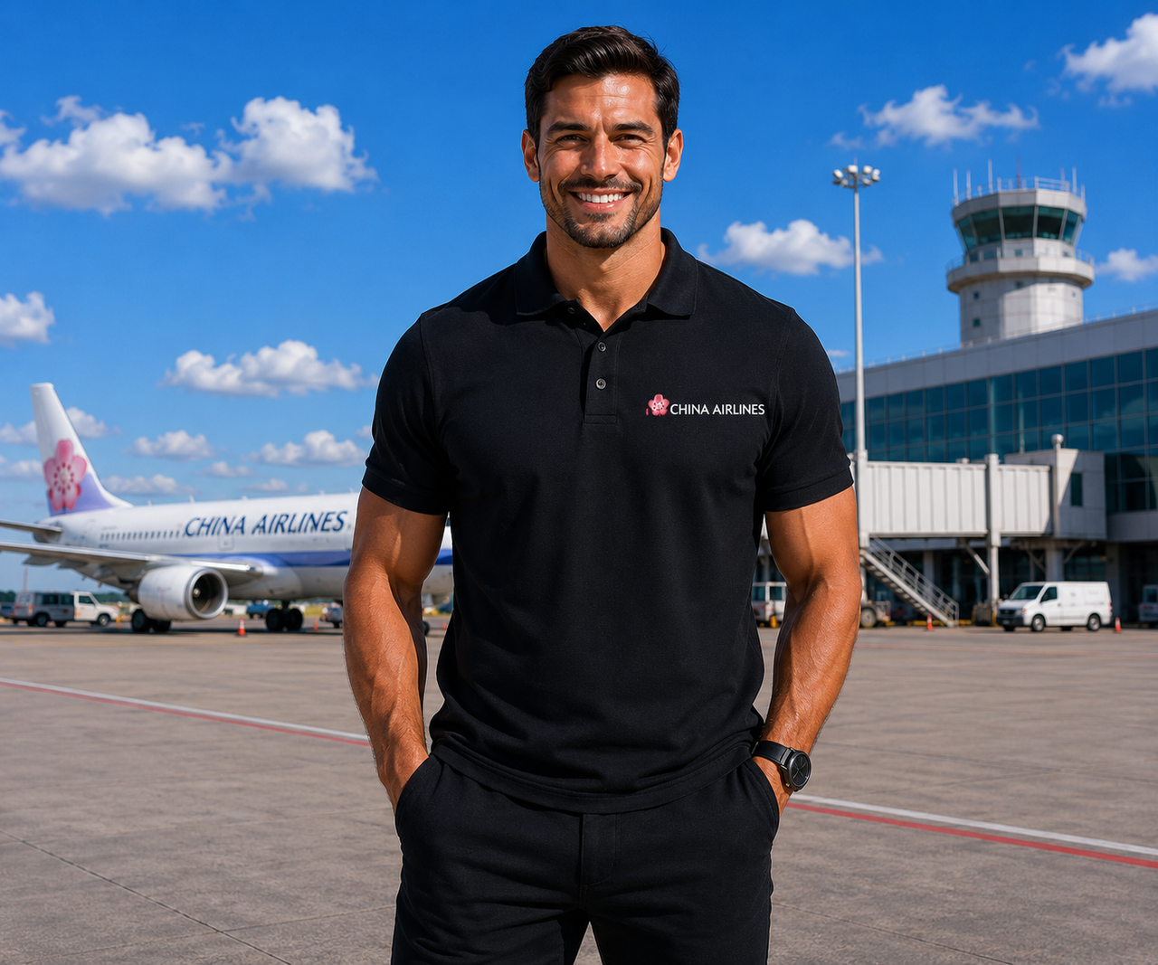 CHINA AIRLINES POLO T-SHIRT