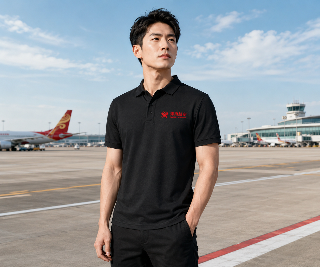 HANAN AIRLINES POLO T-SHIRT