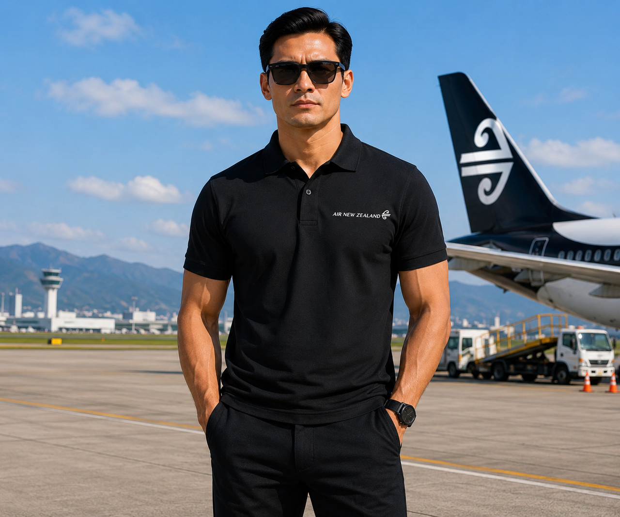 NEW ZEALAND AIRLINES POLO T-SHIRT