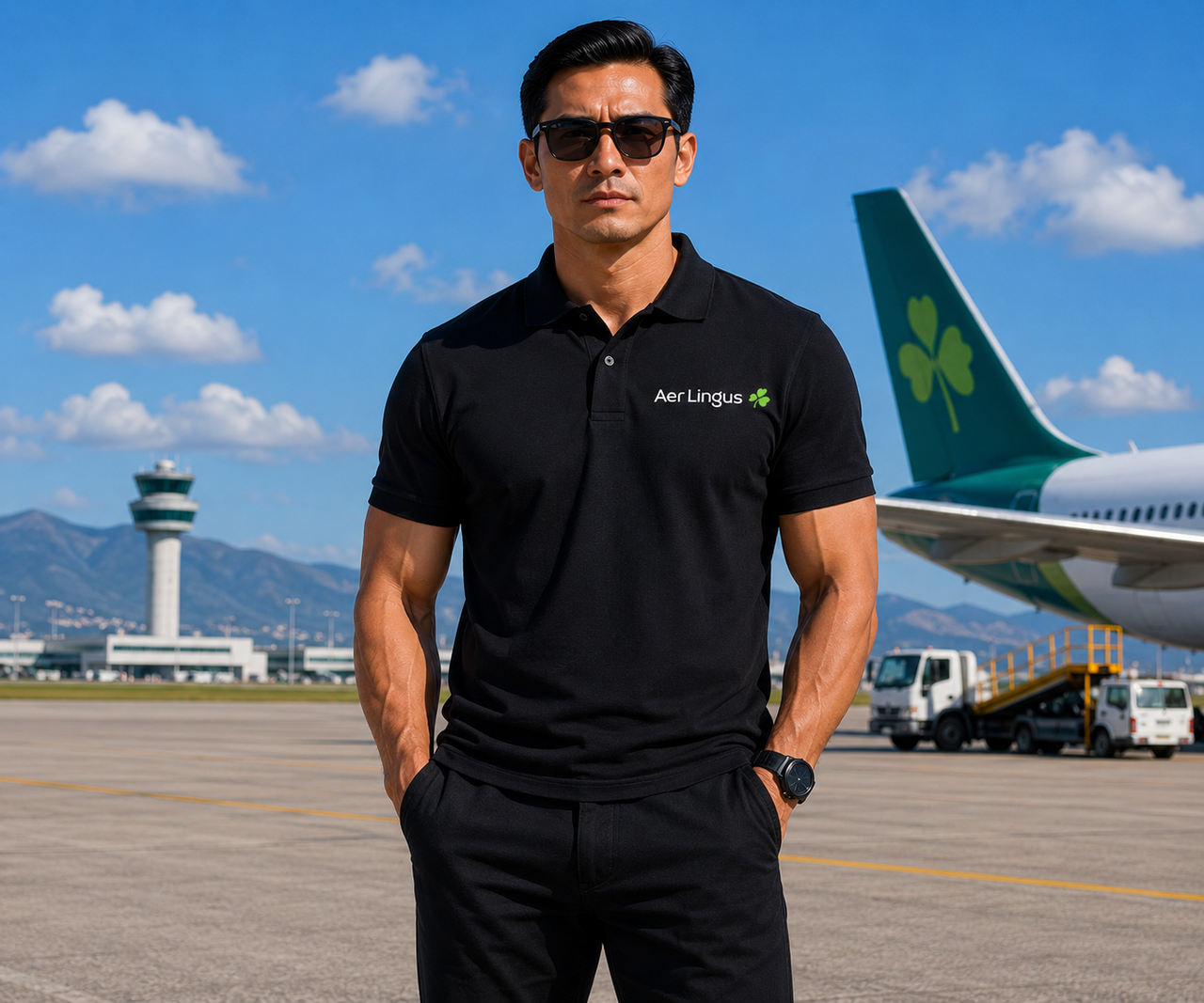 LINGUS AIRLINES POLO T-SHIRT