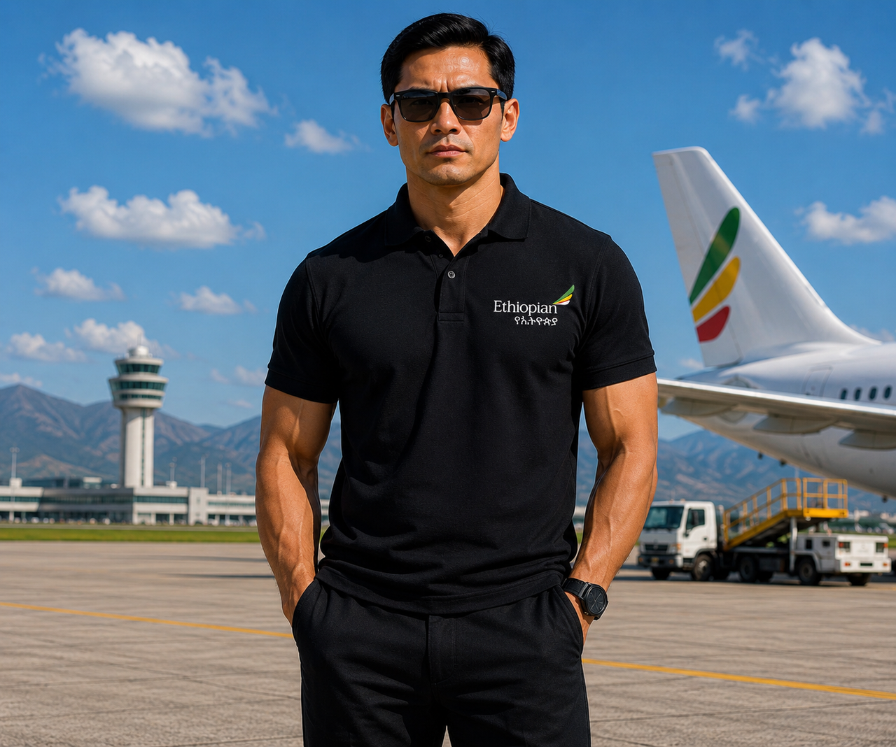 ETHIOPIAN AIRLINES POLO T-SHIRT