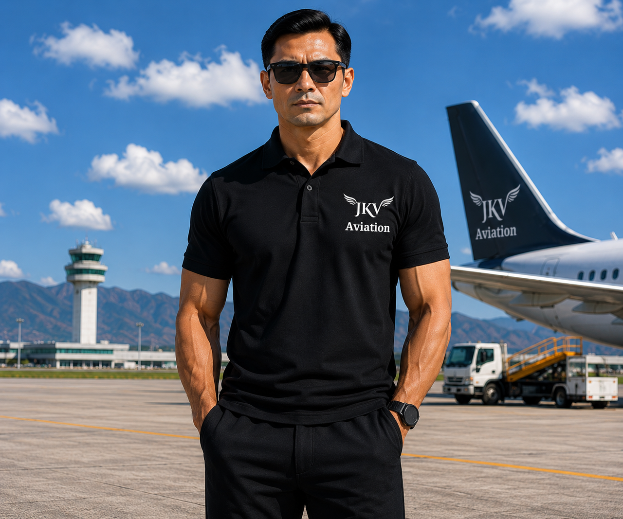 AVATION AIRLINES POLO T-SHIRT