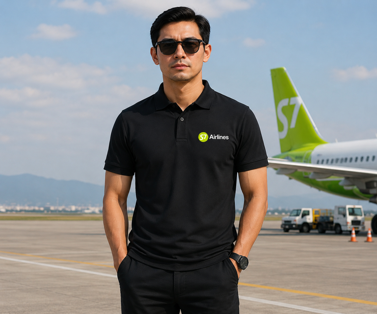S7 AIRLINES POLO T-SHIRT