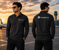 Thumbnail for AIR MEXICO AIRLINES LONG SLEEVE  POLO