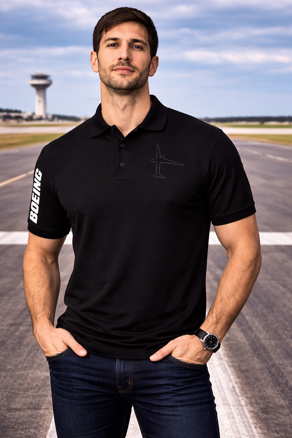 BOEING 737 POLO T-SHIRT
