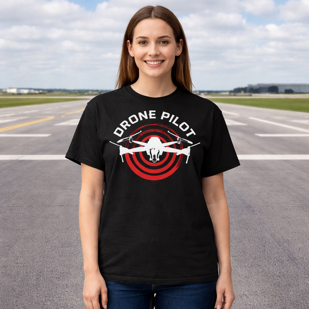 DRONE PILOT TSHIRT DESIGN REMOTE CONTROL FLYING T-SHIRT