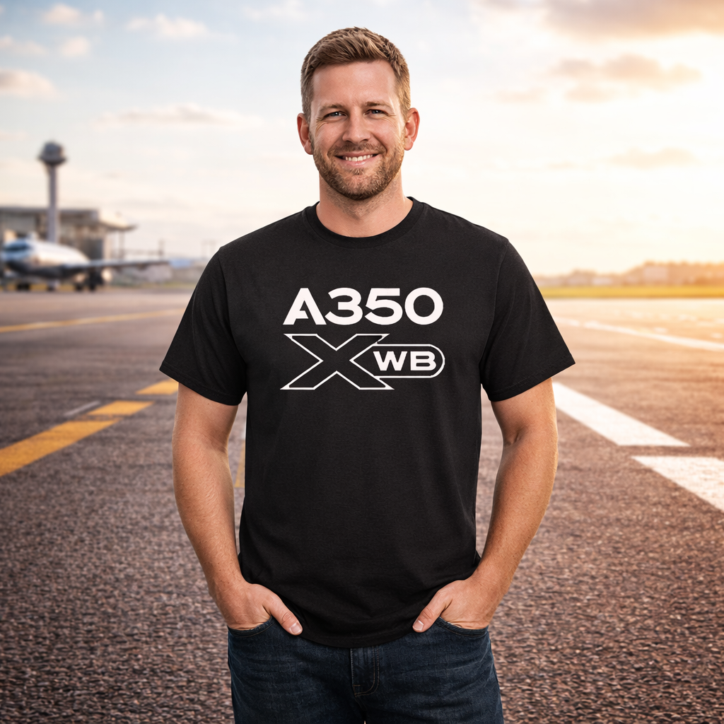 AIRBUS A350 XWB AVIATION PILOT T-SHIRT