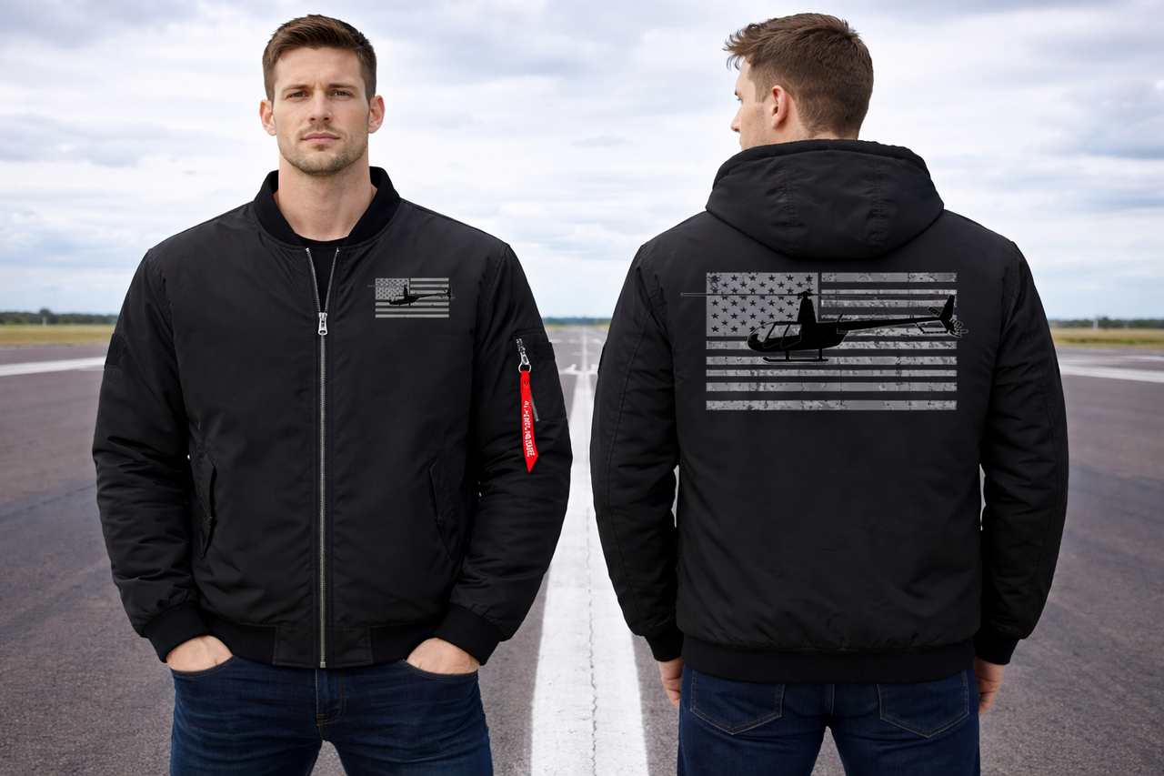 R44 HELICOPTER PILOT AVIATION GIFT AVIATOR JACKET
