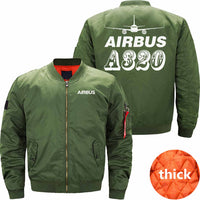 Thumbnail for AIRBUS A320 Ma-1 Bomber Jacket Flight Jacket Aviator Jacket THE AV8R