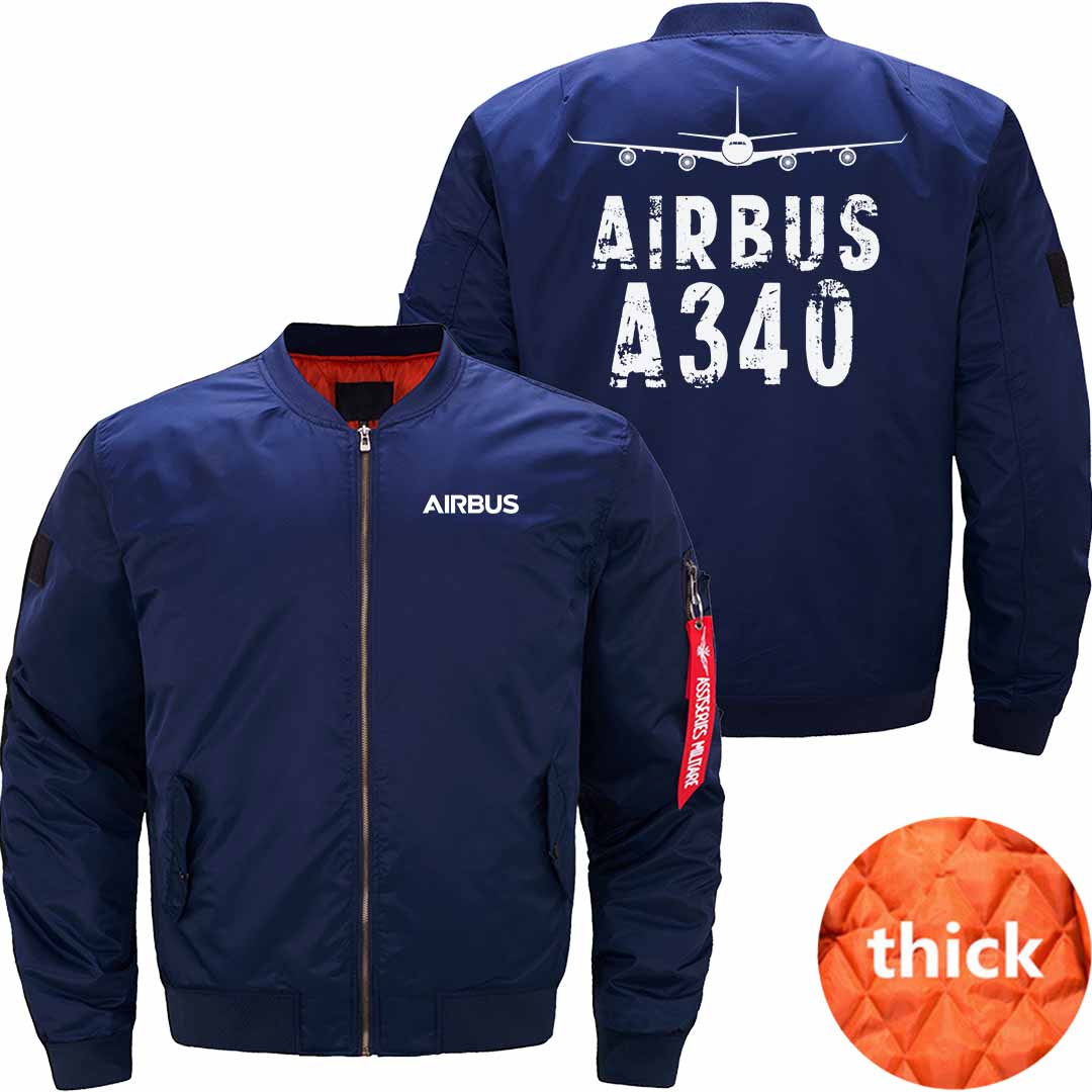 AIRBUS A340 Ma-1 Bomber Jacket Flight Jacket Aviator Jacket THE AV8R