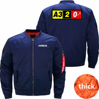 Thumbnail for AIRBUS A320 Ma-1 Bomber Jacket Flight Jacket Aviator Jacket THE AV8R