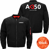 Thumbnail for AIRBUS A350 Ma-1 Bomber Jacket Flight Jacket Aviator Jacket THE AV8R