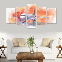 Thumbnail for AIRCRAFT. AIRPLANE FLYING IN THE CLOUDY SKY. PASSE CANVAS PRINT SETS C (NO FRAME) THE AV8R