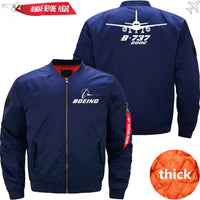 Thumbnail for Boeing 737-200C Ma-1 Bomber Jacket Flight Jacket Aviator Jacket THE AV8R