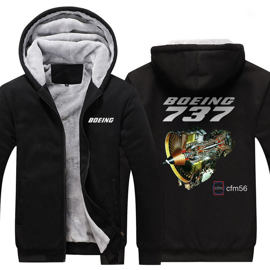 B737 CFM56 DESIGNED ZIPPER SWEATER THE AV8R