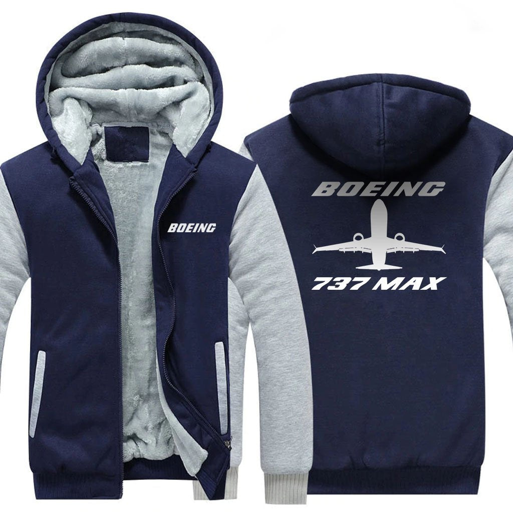 B737 MAX DESIGNED ZIPPER SWEATER THE AV8R