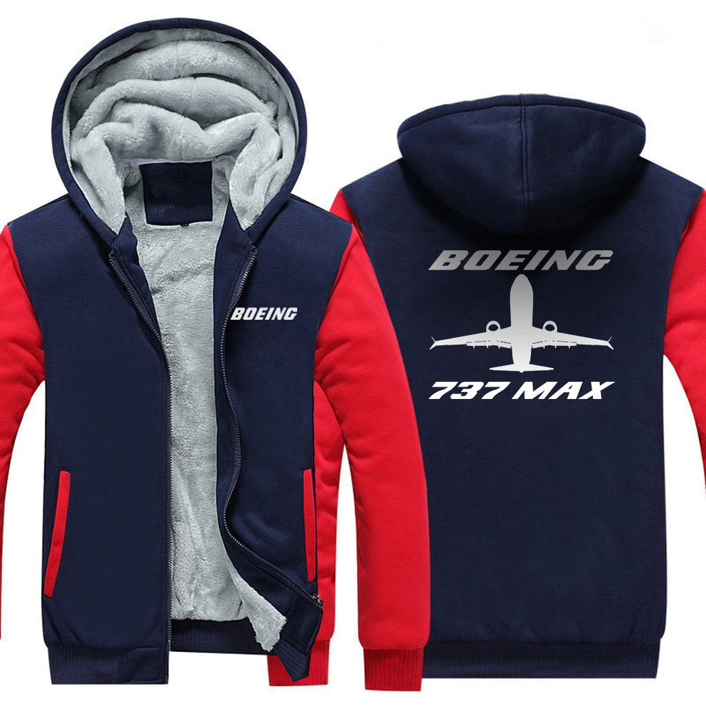 B737 MAX DESIGNED ZIPPER SWEATER THE AV8R