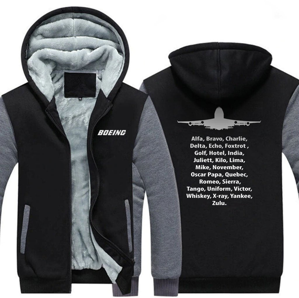 B747 DESIGNED ZIPPER SWEATER THE AV8R