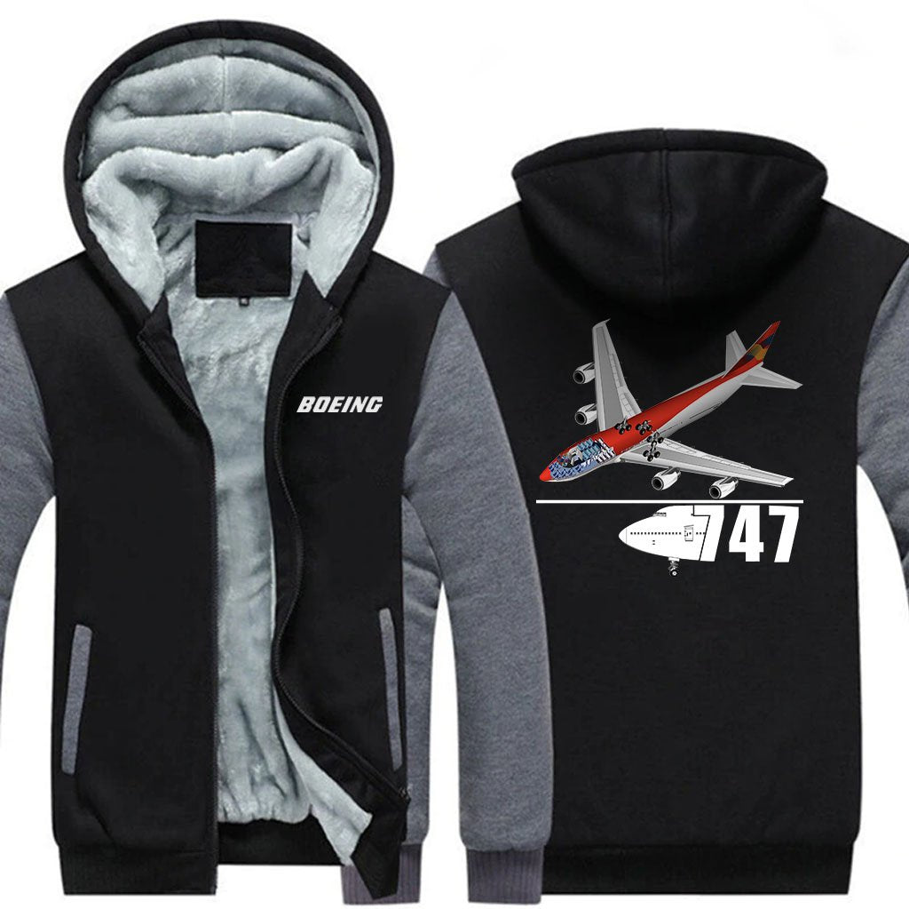 B747 DESIGNED ZIPPER SWEATER THE AV8R