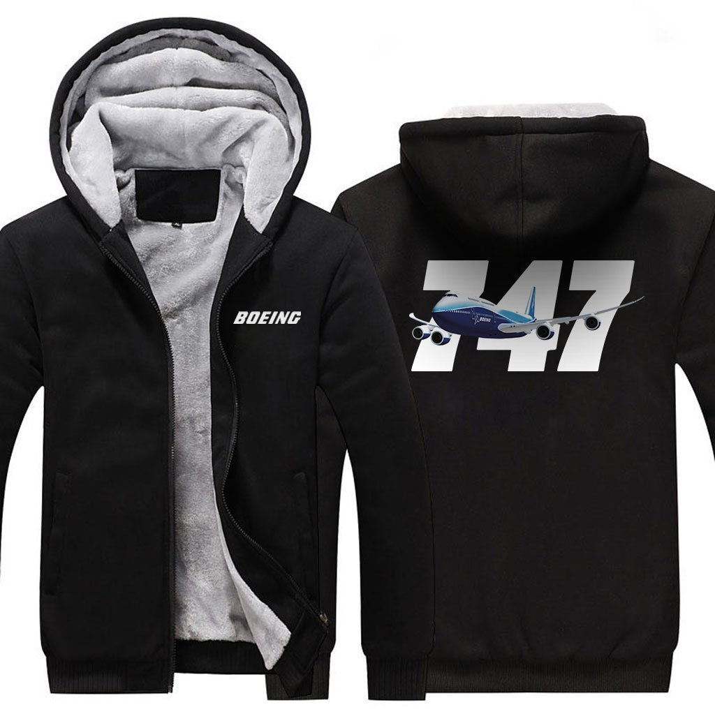 B747 DESIGNED ZIPPER SWEATER THE AV8R
