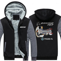 Thumbnail for B767 PW4000-94DESIGNED ZIPPER SWEATER THE AV8R