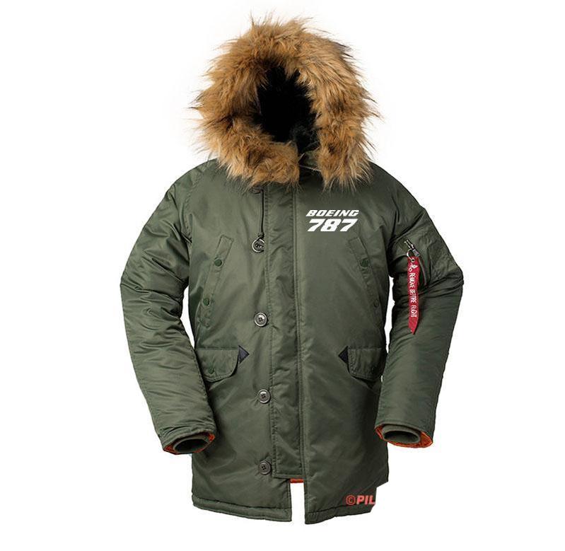 B787 ENGINE DESIGNED WINTER N3B PUFFER COAT THE AV8R