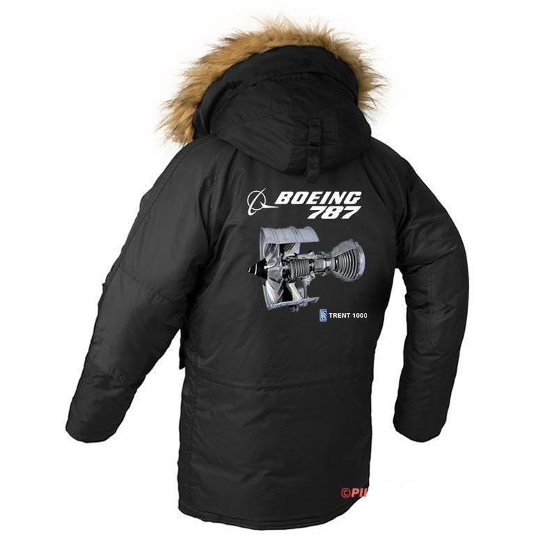 B787 ENGINE DESIGNED WINTER N3B PUFFER COAT THE AV8R