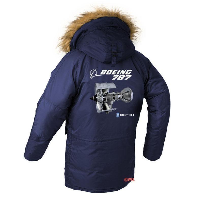 B787 ENGINE DESIGNED WINTER N3B PUFFER COAT THE AV8R