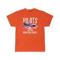 Thumbnail for Pilots Looking Down People Fighter Jet Aircraft T Shirt THE AV8R