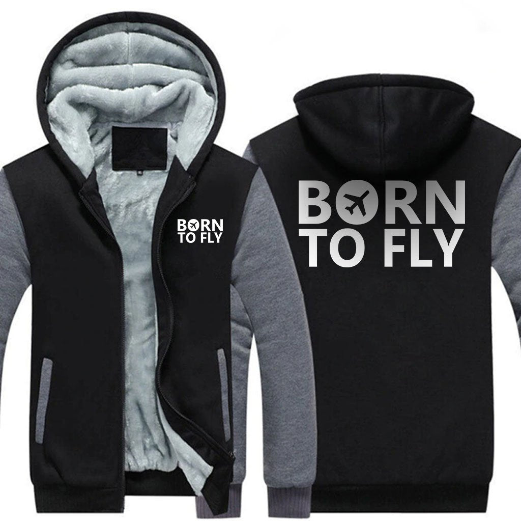 BORN TO FLY DESIGNED ZIPPER SWEATER THE AV8R