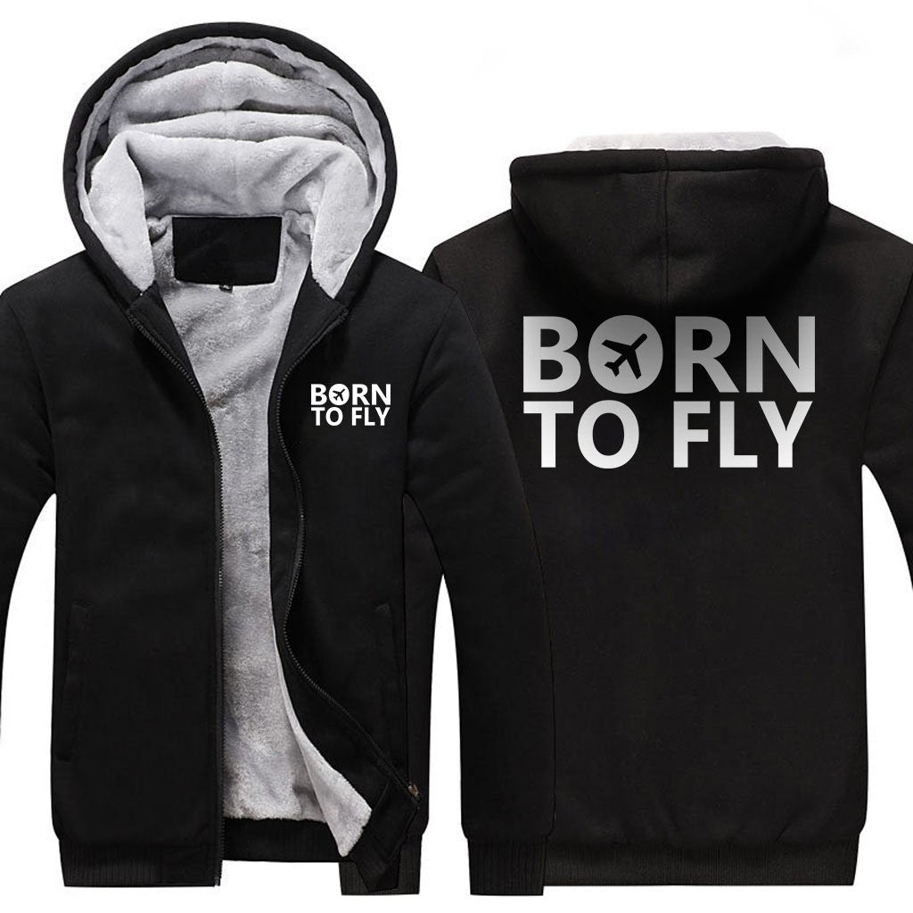 BORN TO FLY DESIGNED ZIPPER SWEATER THE AV8R