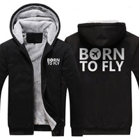 Thumbnail for BORN TO FLY DESIGNED ZIPPER SWEATER THE AV8R