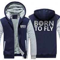 Thumbnail for BORN TO FLY DESIGNED ZIPPER SWEATER THE AV8R