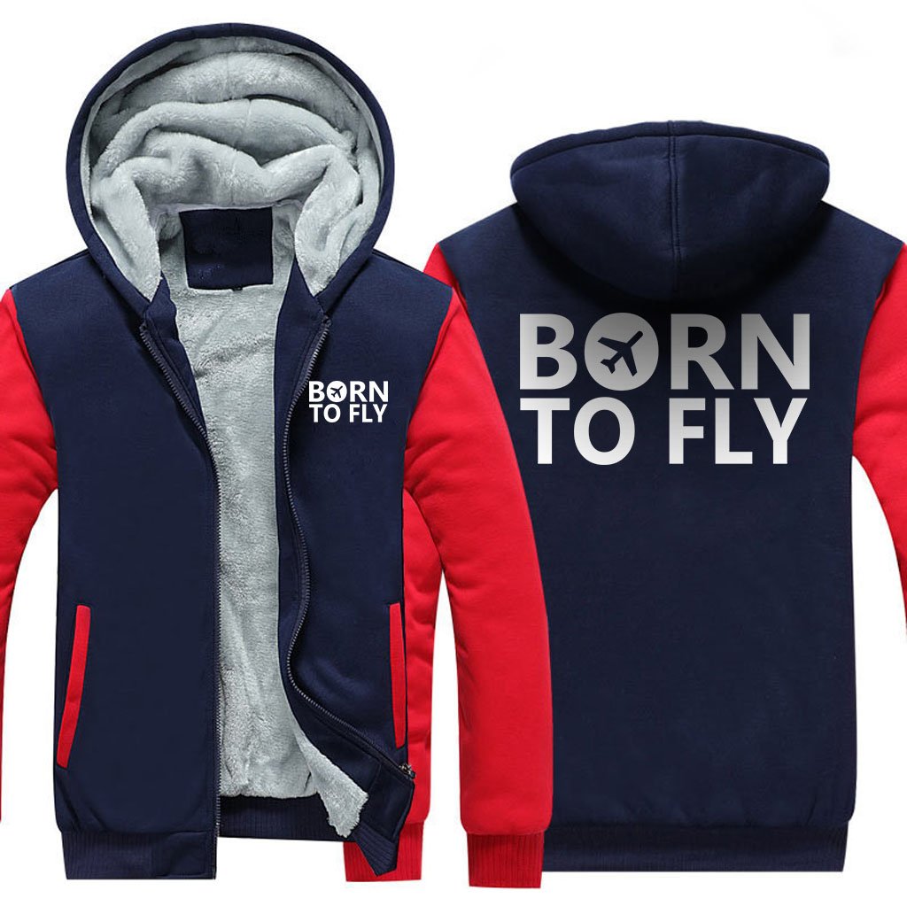 BORN TO FLY DESIGNED ZIPPER SWEATER THE AV8R