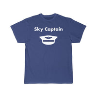 Thumbnail for Sky Captain Airline Pilot Hat Light-Monotone T-SHIRT THE AV8R