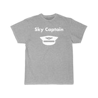 Thumbnail for Sky Captain Airline Pilot Hat Light-Monotone T-SHIRT THE AV8R
