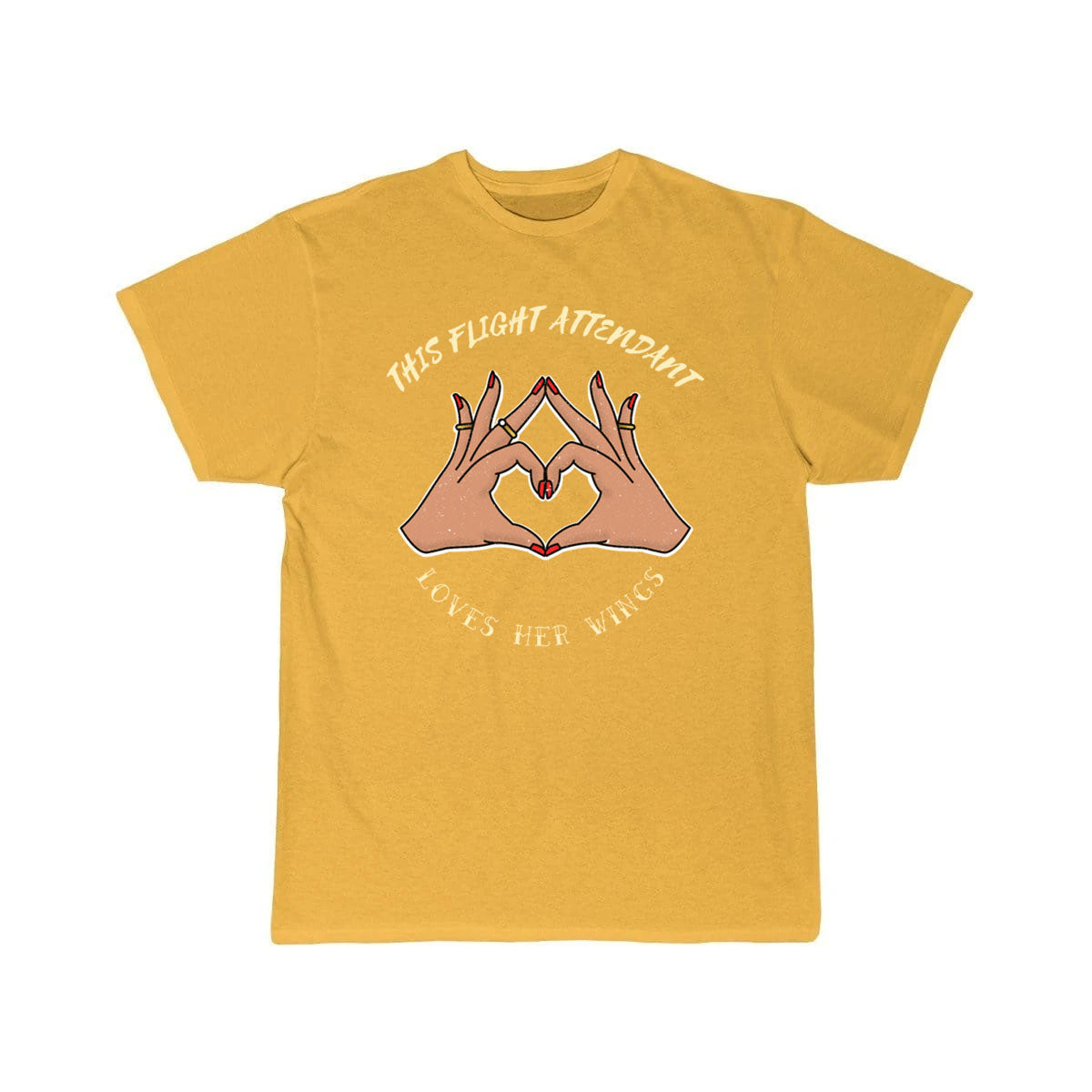 This Flight Attendant loves her wings T-SHIRT THE AV8R