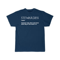 Thumbnail for Stewardess Dictionary Flight Attendant Air Hostess T-SHIRT THE AV8R