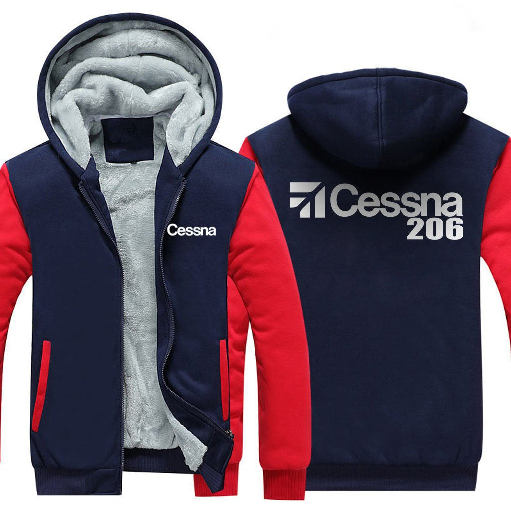 CESSNA 206 DESIGNED ZIPPER SWEATER THE AV8R