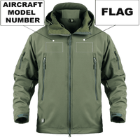 Thumbnail for CUSTOM AIRCRAFT MODEL NUMBER & FLAG MILITARY FLEECE THE AV8R