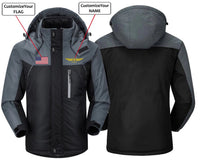 Thumbnail for CUSTOM NAME AND FLAG  DESIGNED  WINDBREAKER JACKET THE AV8R