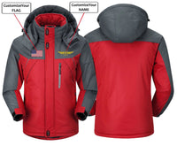 Thumbnail for CUSTOM NAME AND FLAG  DESIGNED  WINDBREAKER JACKET THE AV8R