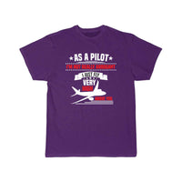Thumbnail for plane pilot flight high humor funny plane T-SHIRT THE AV8R