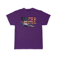 Thumbnail for F 15 EAGLE FIGHTER PLANE JET US FLAG T Shirt THE AV8R
