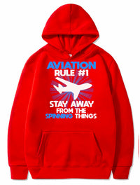 Thumbnail for Aviation Rule funny Pilot Airplane Quote PULLOVER THE AV8R