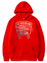 Thumbnail for Take Flight Gradient Graphic Airplane Design PULLOVER THE AV8R