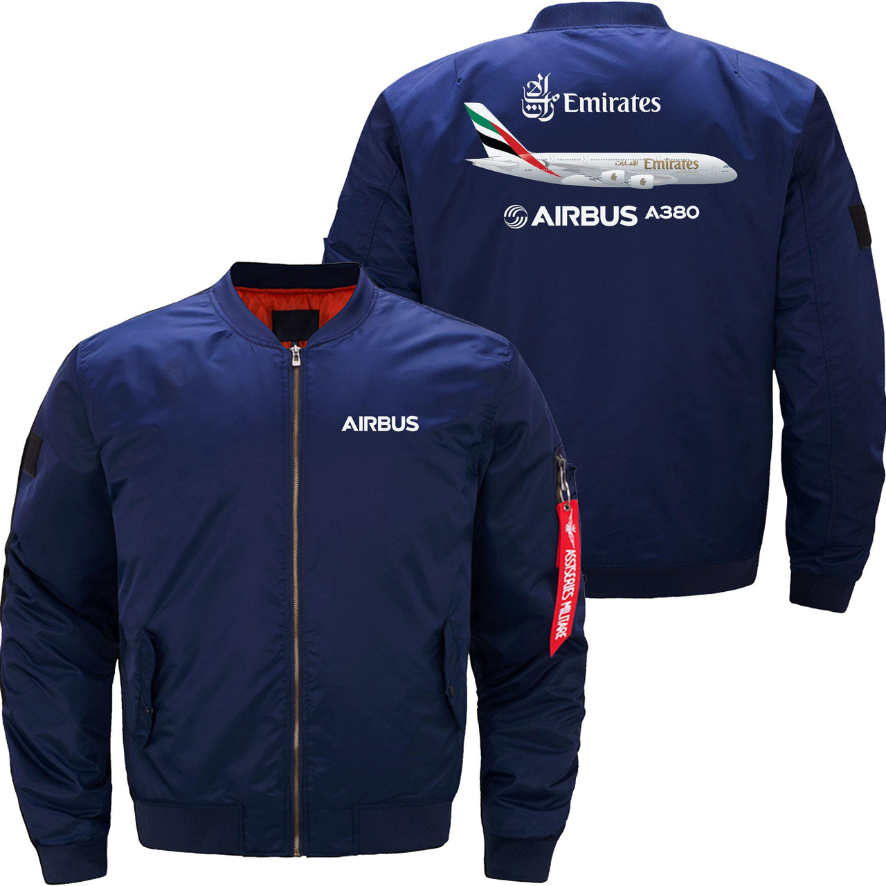 EMIRATES AIRBUS A380 Ma-1 Bomber Jacket Flight Jacket Aviator Jacket THE AV8R