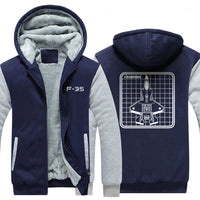 Thumbnail for F-35 DESIGNED ZIPPER SWEATER THE AV8R